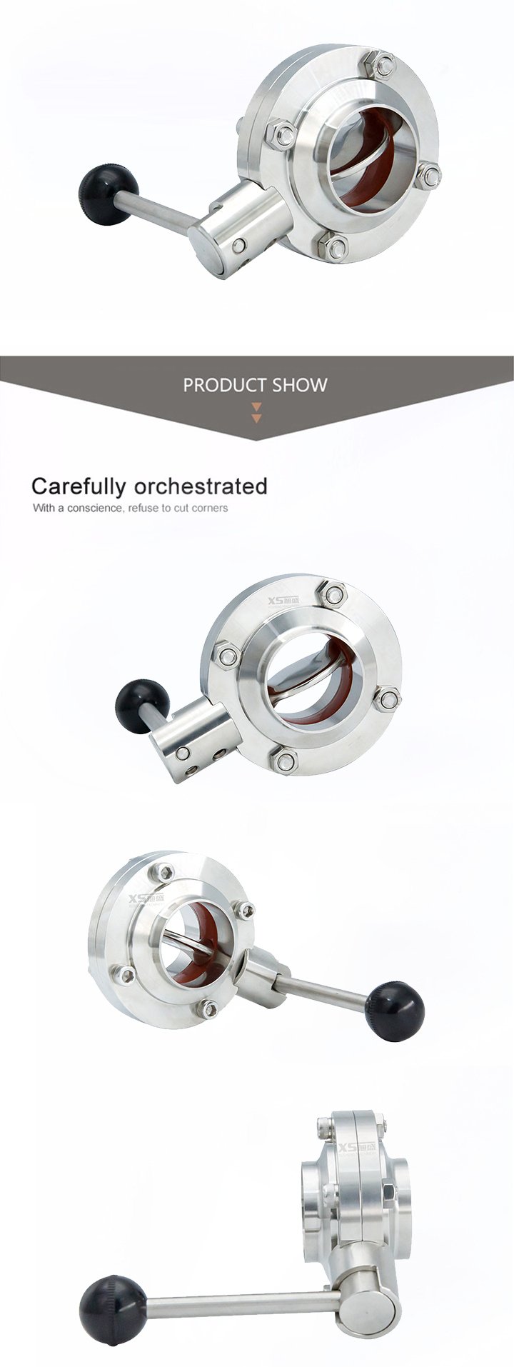 Stainless Steel Sanitary Weld Weld Butterfly Valves