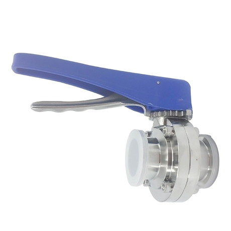 Din Clamp Sanitary Butterfly Valve For Chemical Industries Buy Clamp