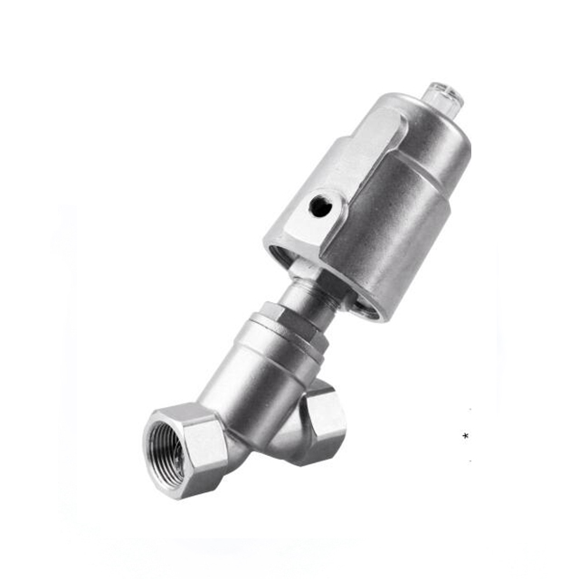 Stainless Steel Sanitary Pneumatic Clamp Angle Seat Valve