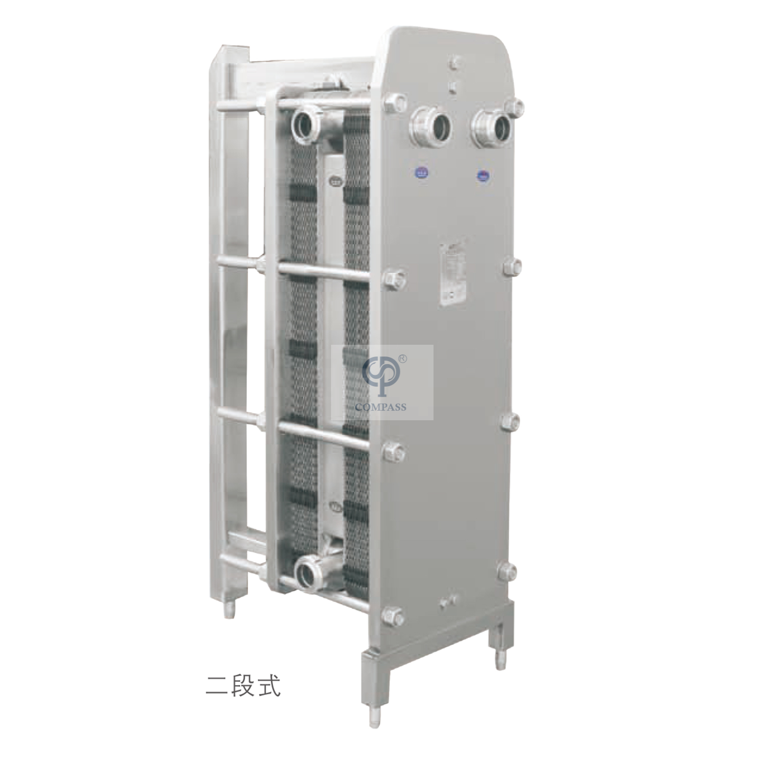 Stainless Steel Multistage Three Stages Plate Heat Exchanger For Milk Pasteurization