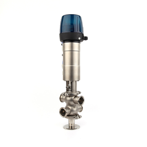 Sanitary Double-seat Mix-proof Valves with Smart Controller 24VDC