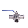 Stainless Steel Sanitary Straight Two Ways Manual Ball Valves 