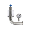 304 Pressure-Relief Valves with Tri-clover Connection Ends