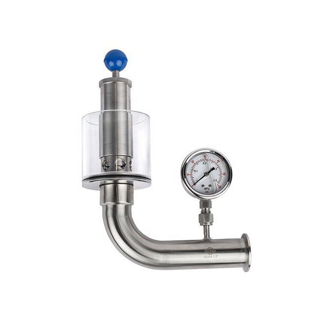 Import the L Type Dairy Tri-clover Pressure-Relief Valves 