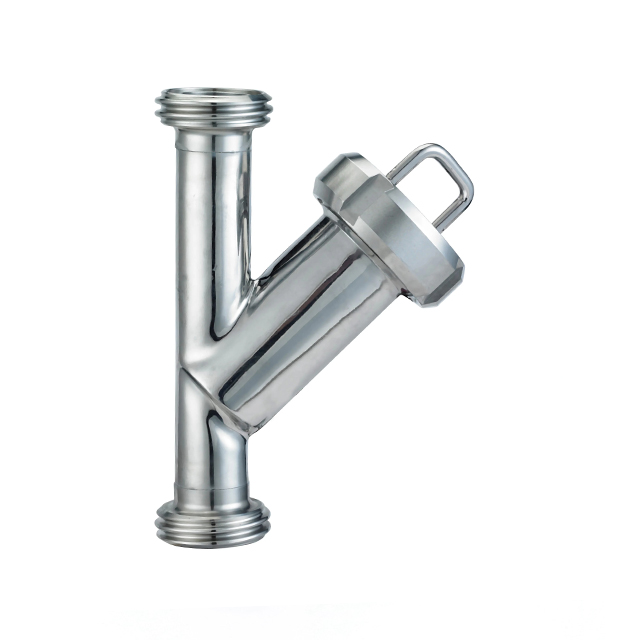 Hygienic Stainless Steel Y Type Filter Strainer with Threading ends