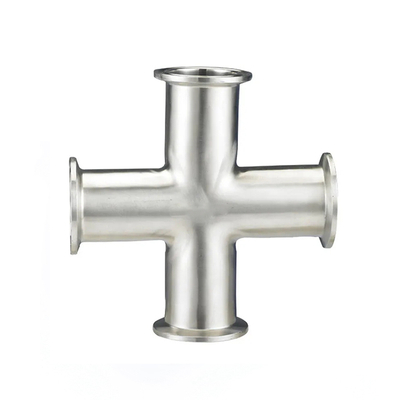 Sanitary Stainless Steel Pipe Fitting Clamp Type Cross