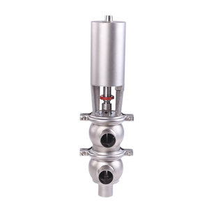 Stainless Steel Sanitary Pneumatic Flow Division Diverter Valves 