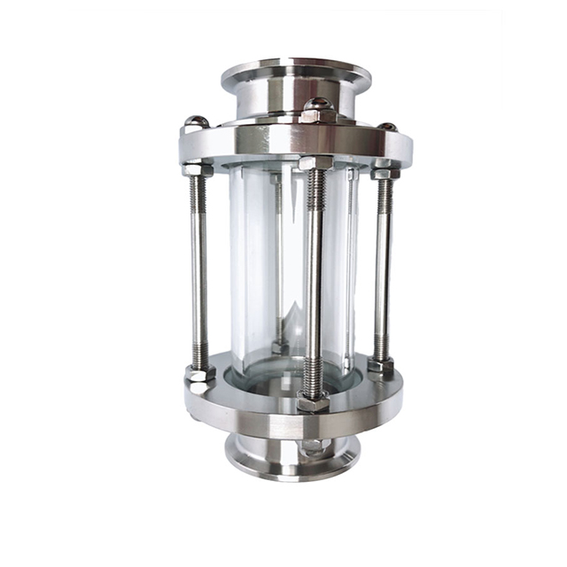 Sanitary Stainless Steel Union LED Light Sight Glass