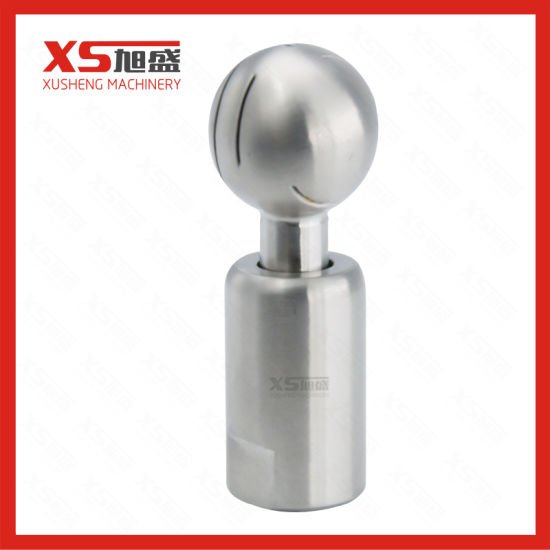 Stainless Steel Ss304 Hygienic BSPP Threading Revolving Spray Ball