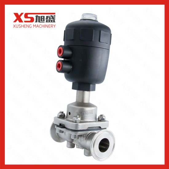 Stainless Steel SUS316L Food Grade 2Way Pneumatic Diaphragm Valves