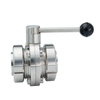 Stainless Steel Hygienic Sanitary Manual Ends Butterfly Valves