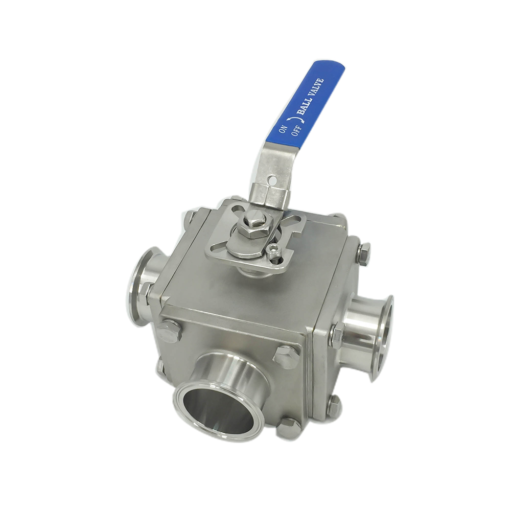 Sanitary Stainless Steel Two Ways Non-detention Ball Valves 