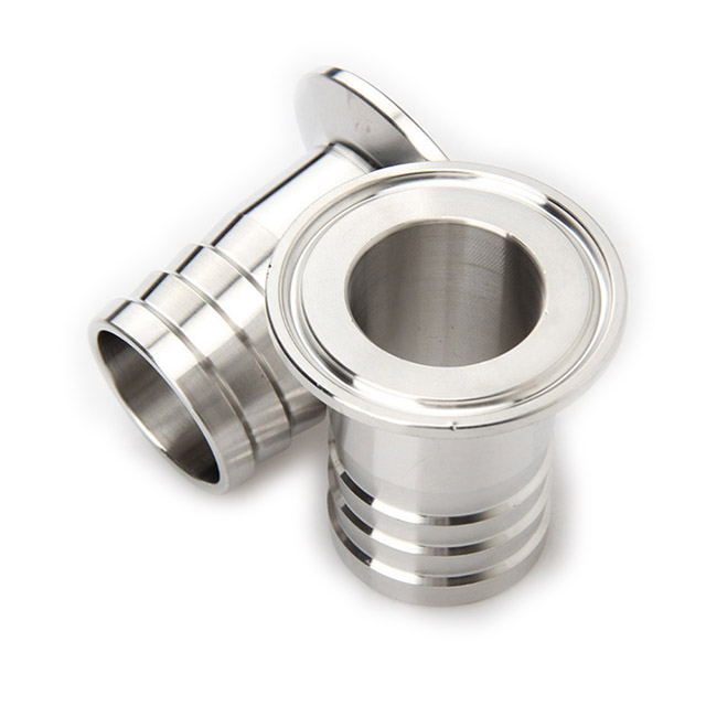 Sanitary Stainless Steel Pipe Set Clamp Hose Adapter 
