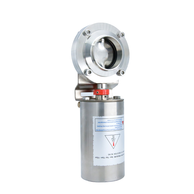 SMS Pneumatic Sanitary Butterfly Valve for Alcohol