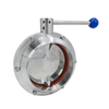 8 inch Welded Sanitary Butterfly Valve for cosmetic