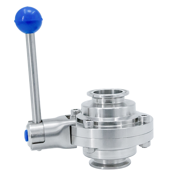 Stainless Steel Sanitary Clamped Butterfly Type Ball Valves
