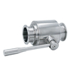 Sanitary Hygienic Stainless Steel Straight Clamped Ball Valves 