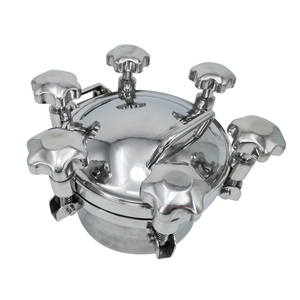 SS304 SS316 Silicone gaskets Pressure Circular Round Manway Manhole Tank Cover