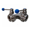Stainless Steel AIS316L Sanitary Three Ways Butterfly Valves