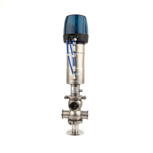 2.5 inch SS304 Sanitary Double Seat Mix-proof Valves 
