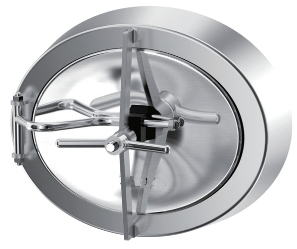 21" × 17" Sanitary Inward Pressure Elliptical Tank Manways Lid Buy 21