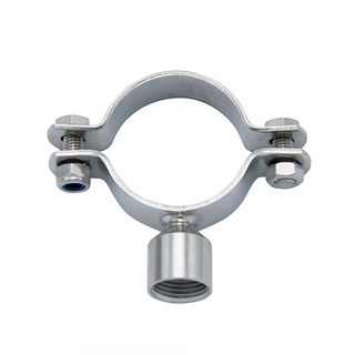 TH7M Sanitary Stainless Steel Thread Round Pipe Holder