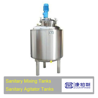 Stainless Steel SS316 Food Grade Jacket Mixing Tank with Top Agitator
