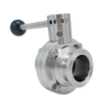DIN Clamp Sanitary Butterfly Valve for Alcohol