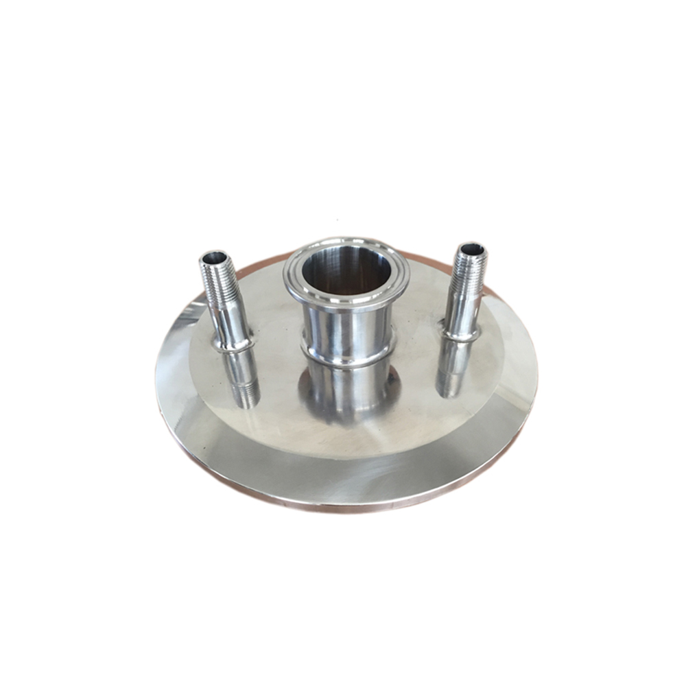 Stainless Steel Sanitary Tri Clamp End Cap with Fittings