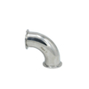 Stainless Steel Sanitary Matte Polished Clamping 90 Degree Elbow Bend
