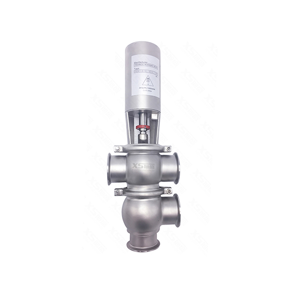 3A Sanitary TL Type Divert Seat Valve with SS304 SS316L