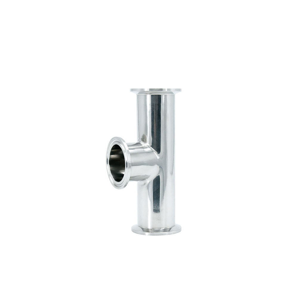 Sanitary Stainless Steel Clamp Straight End Short Equal Tee